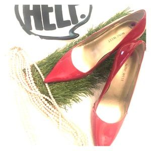 Red pumps size 8 1/2