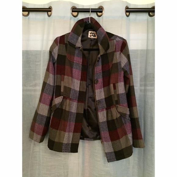 Checkered Volcom Pea coat.