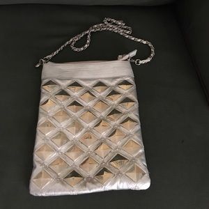 Silver stud purse