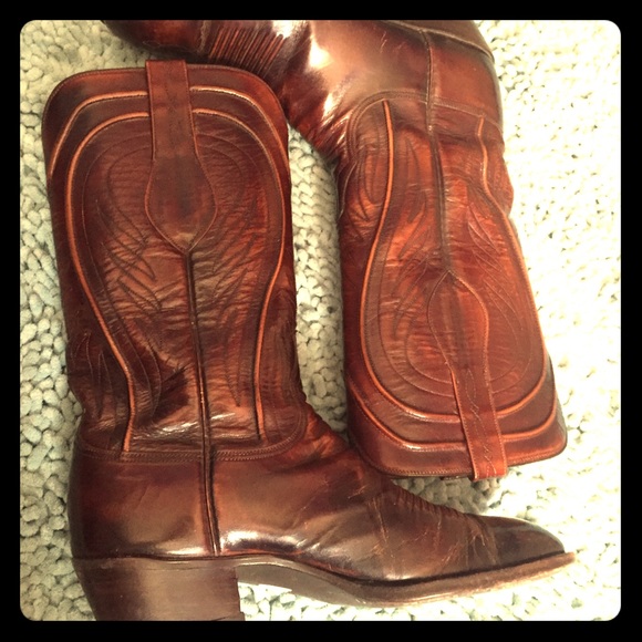Lucchese Shoes - Festival season cherry red lucchese cowgirl  boots
