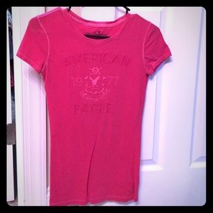 American eagle t-shirt pink xsmall lightly used