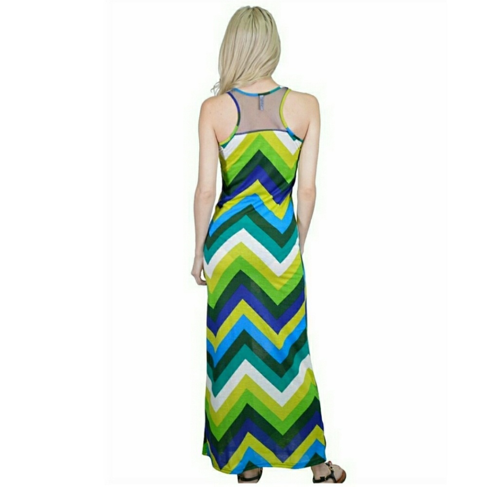 GREEN ENVY MAXI DRESS - Picture 2 of 3
