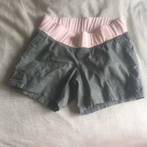 Old Navy maternity shorts with under belly panel