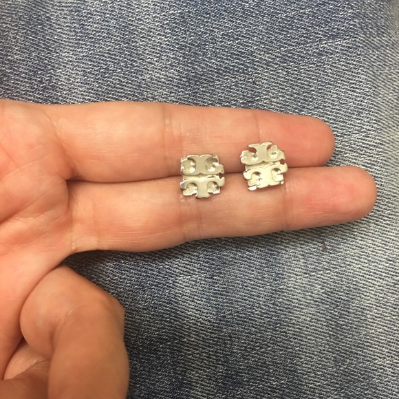 Authentic Tory burch silver studs