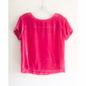 J.Crew crushed velvet top