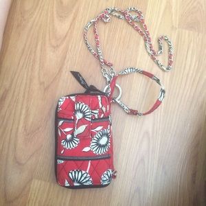 Vera Bradley lanyard wallet