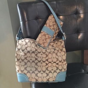 Coach purse with matching wallet