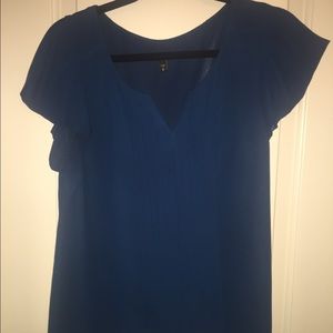 EXPRESS blouse with pleated front sz M