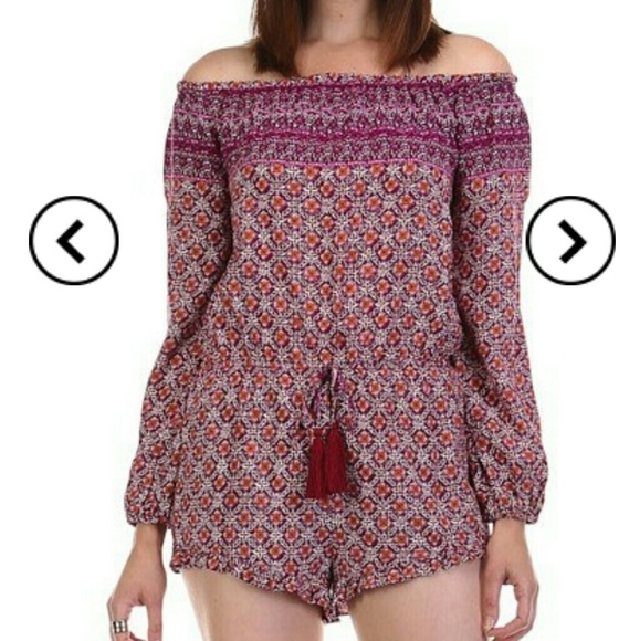 Cold shoulder romper