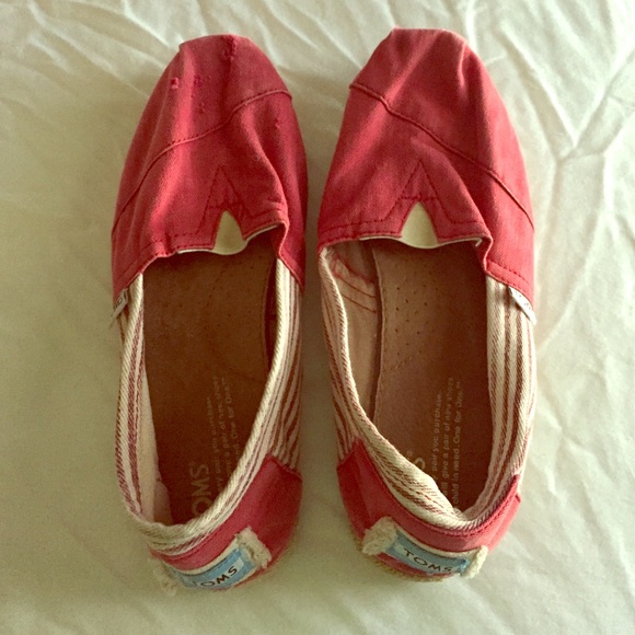 Red TOMS Shoes