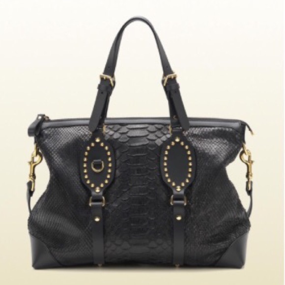 Gucci Python Patti Tote