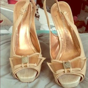 BCBG open toed heels