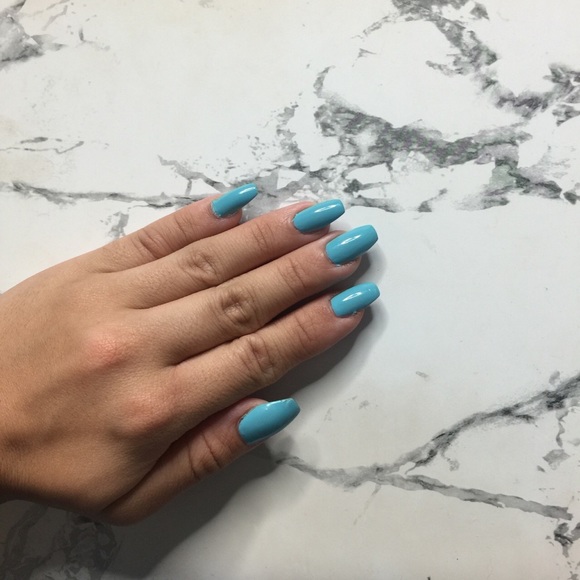 Custom painted glue on nails!