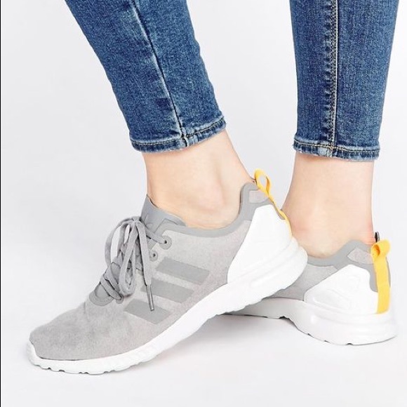 Grey and White Adidas