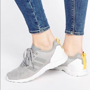 Grey and White Adidas