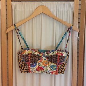 Patterned Anthropologie Bra Top