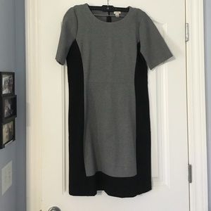 J Crew black and grey dress