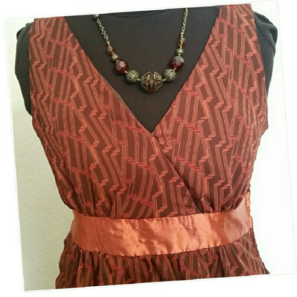 Studio Y Brown & Copper Blouse