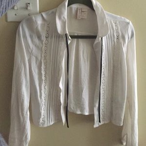 H&M white buttoned down shirt. Size 2