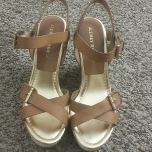 Strappy Wicker Wedges