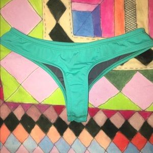 Jolyn Aqua bikini bottom *cheeky* M