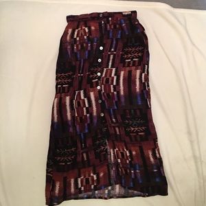 Tribal maxi skirt
