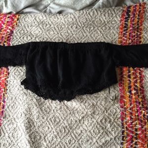 Tobi off the shoulder crop top