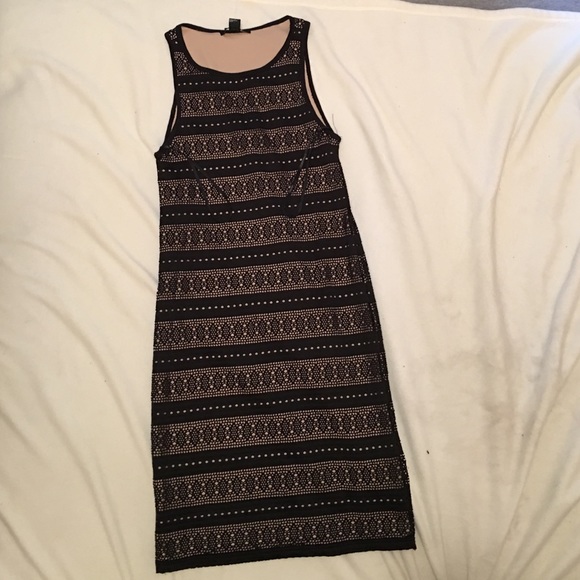 Black and nude dress