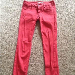 Rose colored jeans
