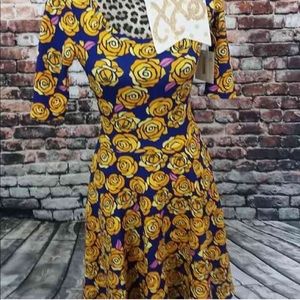 Lularoe Disney roses Nicole dress XXS