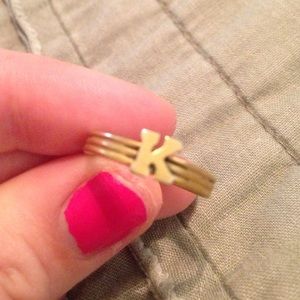 Brandy Melville "K" ring