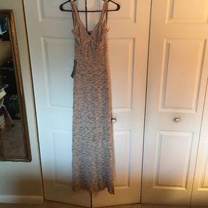 Bebe gold maxi dress