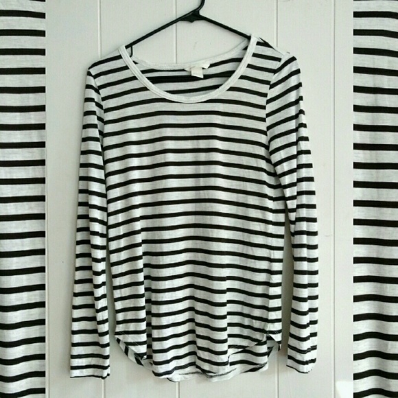 SOLD // H&M Striped Long Sleeved Shirt - Picture 1 of 2