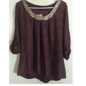 Beautiful plum purple blouse