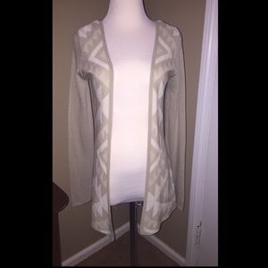 Beige/tan long sleeve cardigan