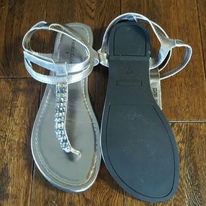 Grey bling sandal
