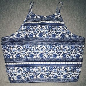 Floral Paisley | halter crop top 😇