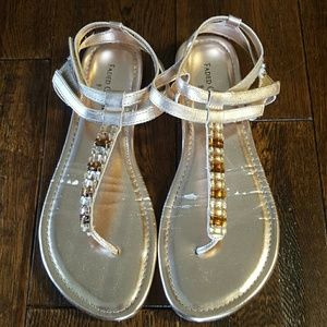 Slightly worn sandal