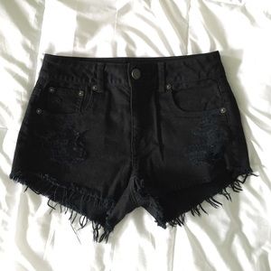 Black American Eagle high waisted shorts