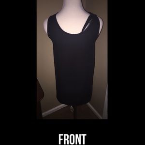 Black tank with lace on the back