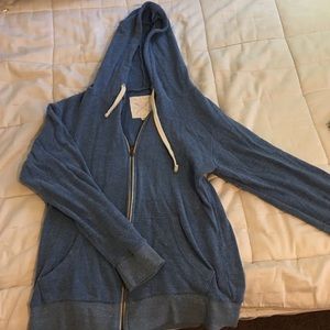 Blue zip up hoodie
