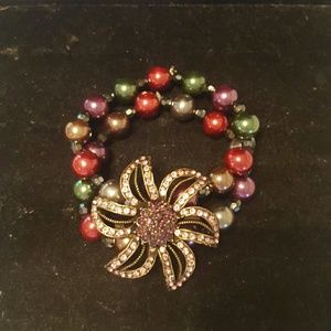 Purple crystal flower