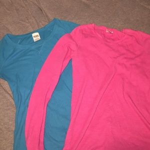 Two VS thermal long sleeve shirts