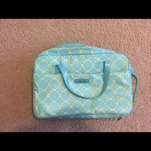 Stella and dot teal large jewelry storage case
