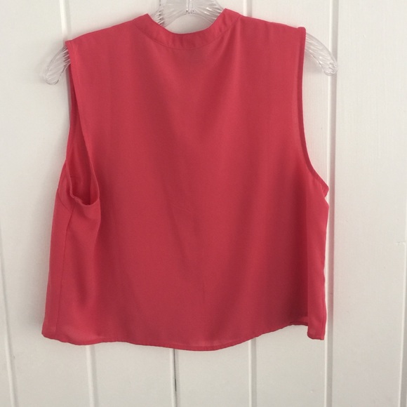 Forever 21 Cropped Pink Button Down - Picture 4 of 4