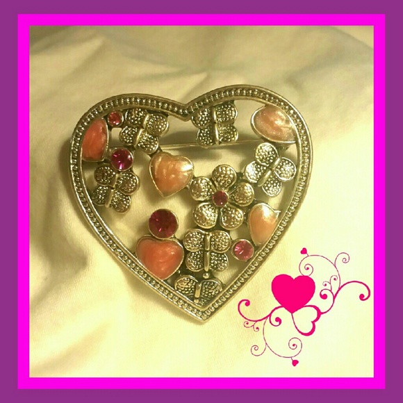 Vintage Heart Brooch