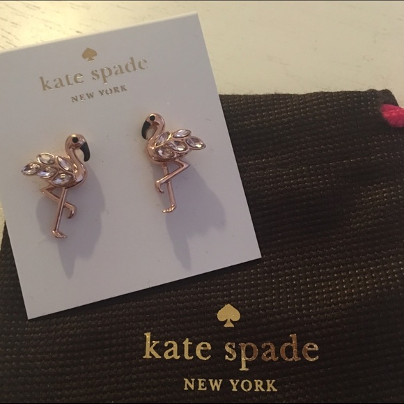 Kate Spade Flamingo Earrings - Picture 2 of 4