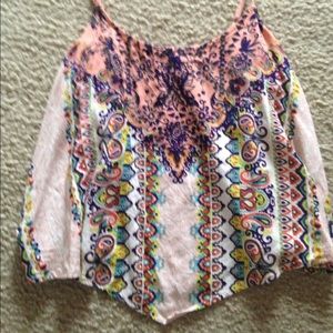 Patterned summer tank top