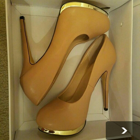 Modern Vice Nude Leather Heels