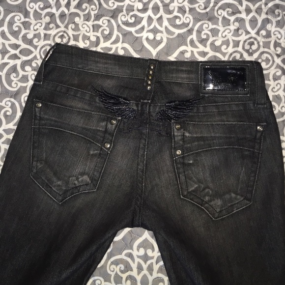 Grey wash authentic Robin's Jeans - Picture 2 of 4